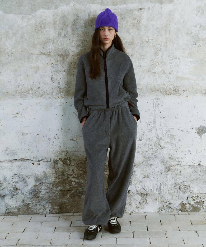Soft Fleece Pants Grey_F263PT13