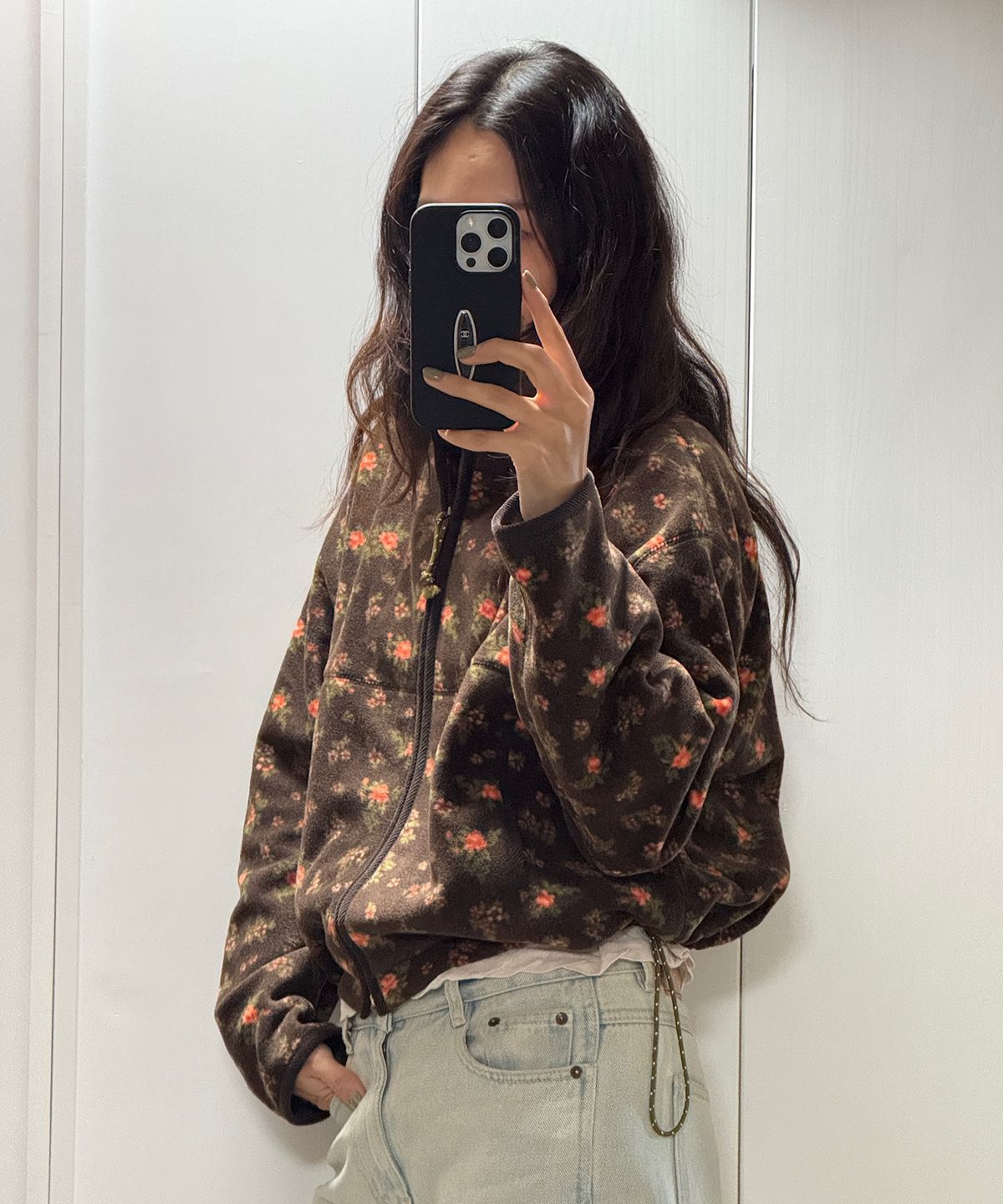 프리터(FRITUR) Soft Fleece Jacket Flower_F263JP17