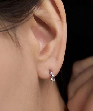 그라데이션 테니스 14K 골드 원터치 링귀걸이 LOFP2017G