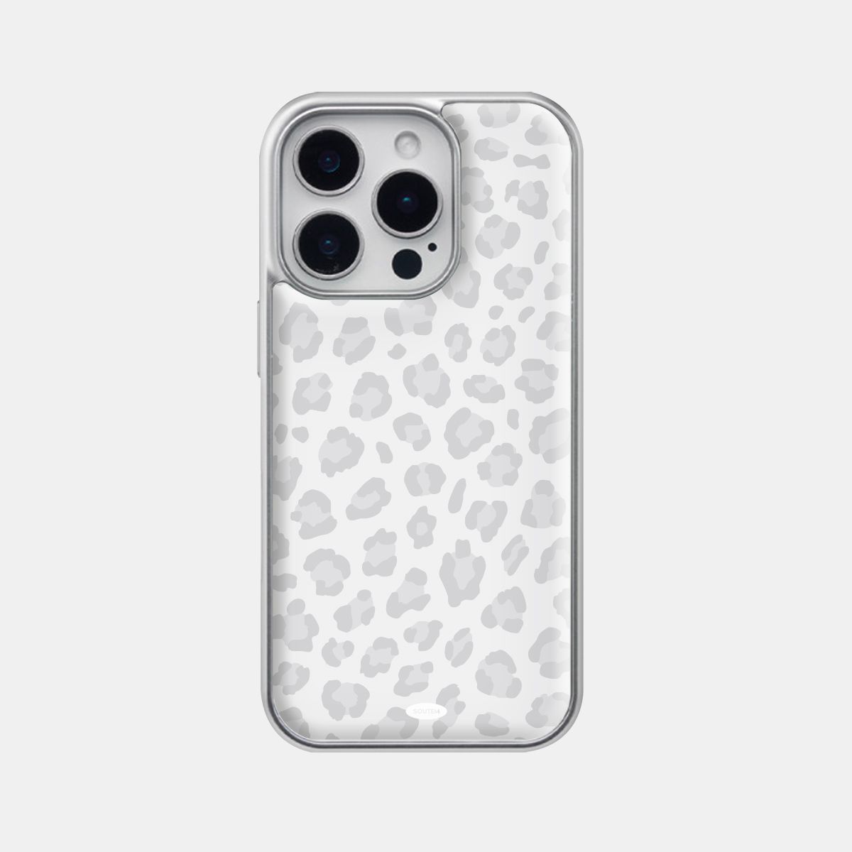 소유템(SOUTEM) Leopard pattern Phone Case_​​Silver epoxy