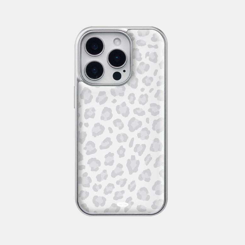 Leopard pattern Phone Case_​​Silver epoxy