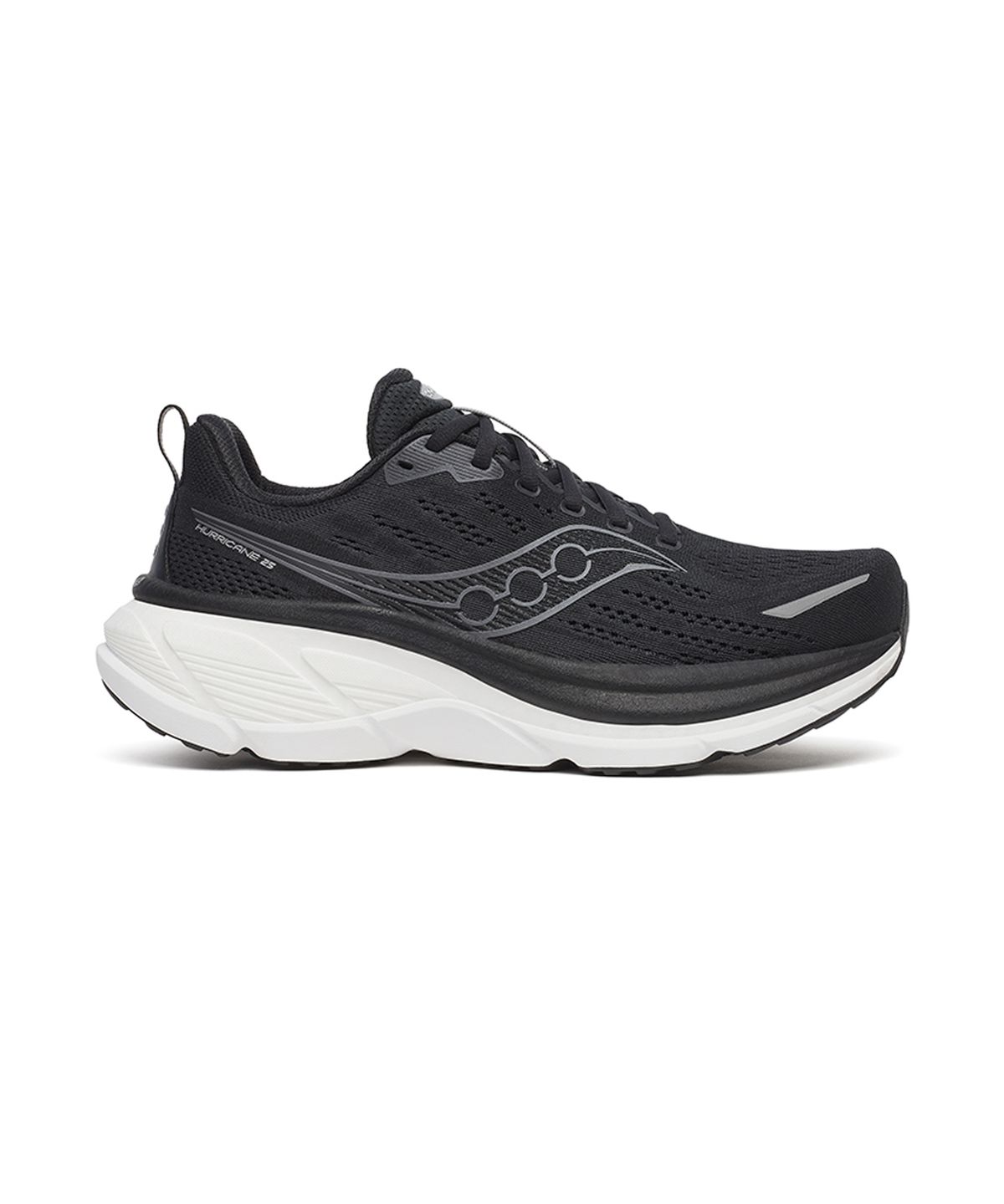 써코니(SAUCONY) (남성) 허리케인 25 와이드 - 블랙:화이트 / S21027-200