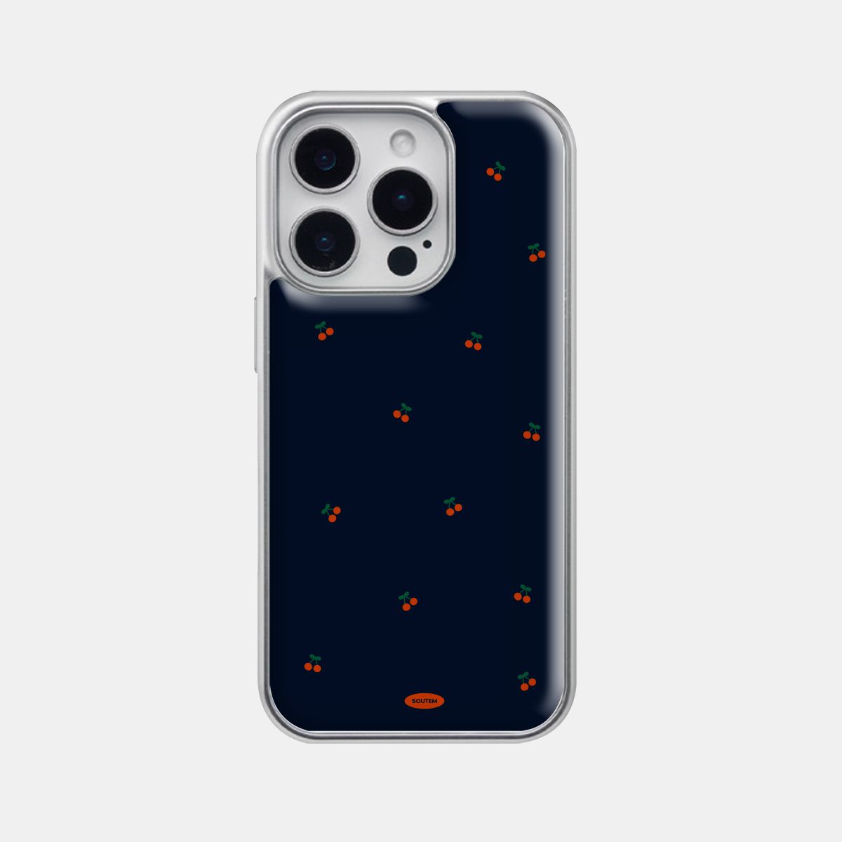 소유템(SOUTEM) Cherry Pop Phone Case_​​Silver epoxy