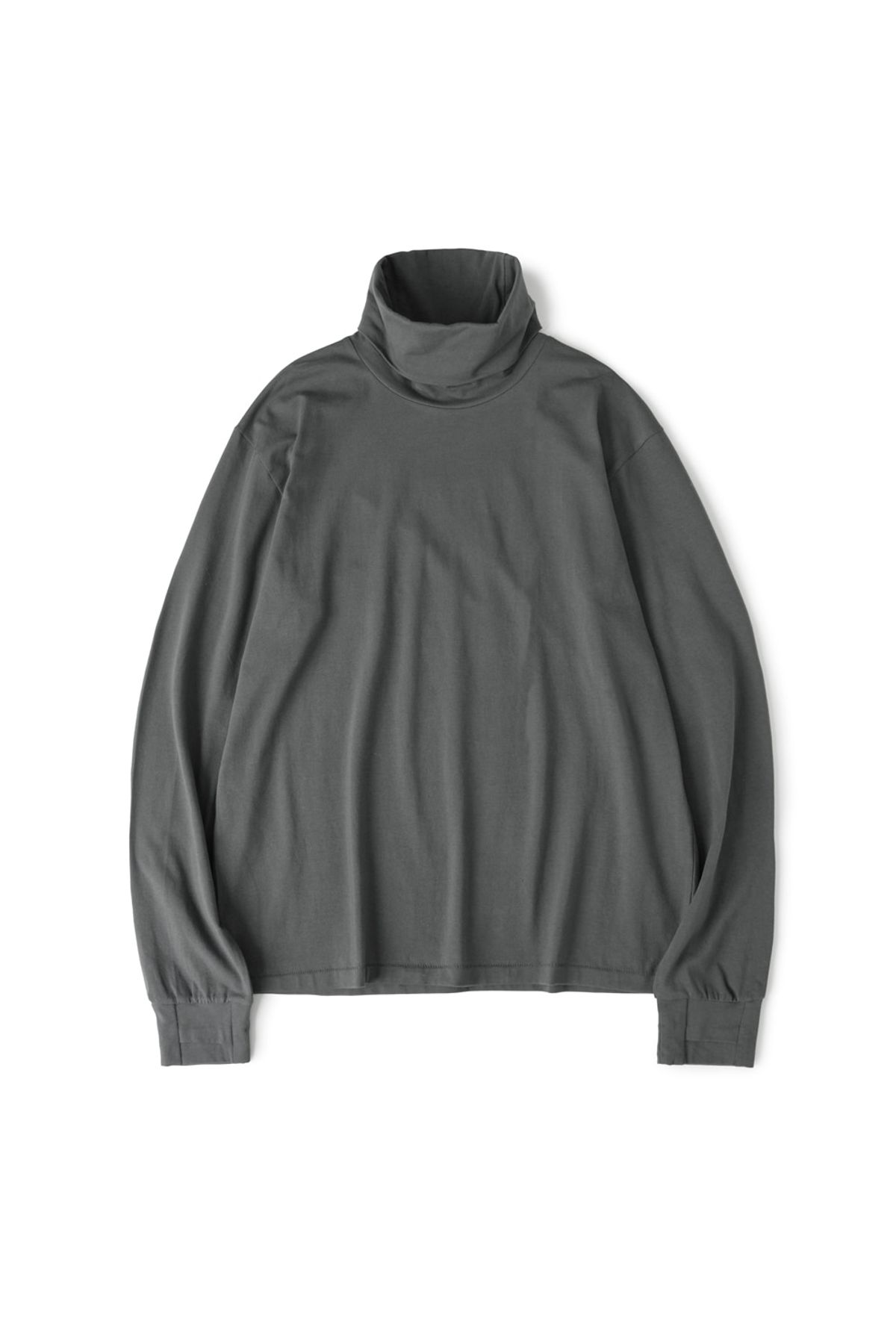 해칭룸(HATCHINGROOM) Boxer Turtleneck Tee Charcoal