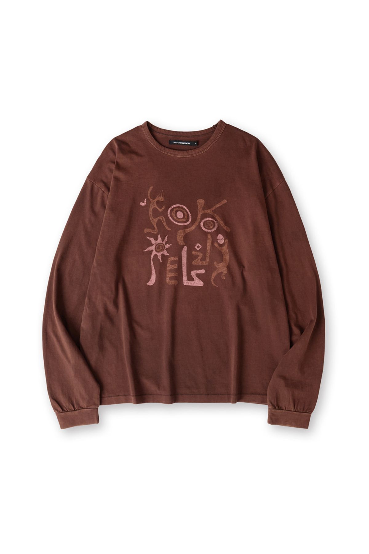 해칭룸(HATCHINGROOM) VTG Kokopelli Tee Bleached Brown