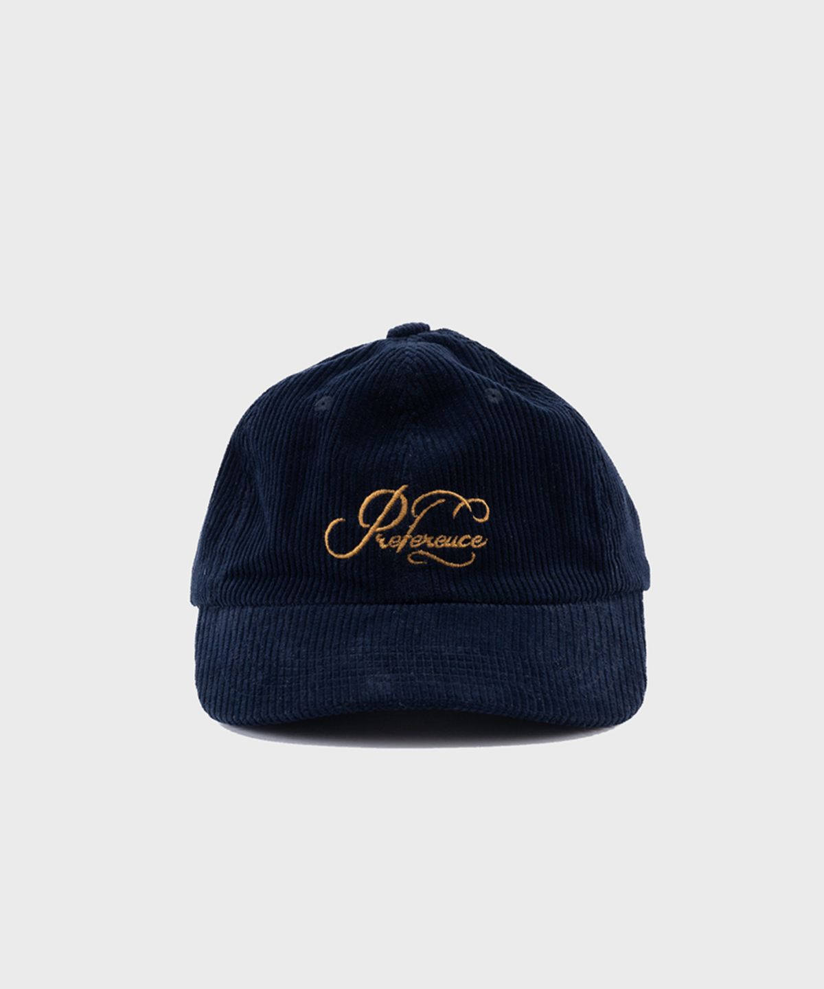 프레프(PREF) NAVY CORDUROY PREFERENCE 6 PANNEL CAP