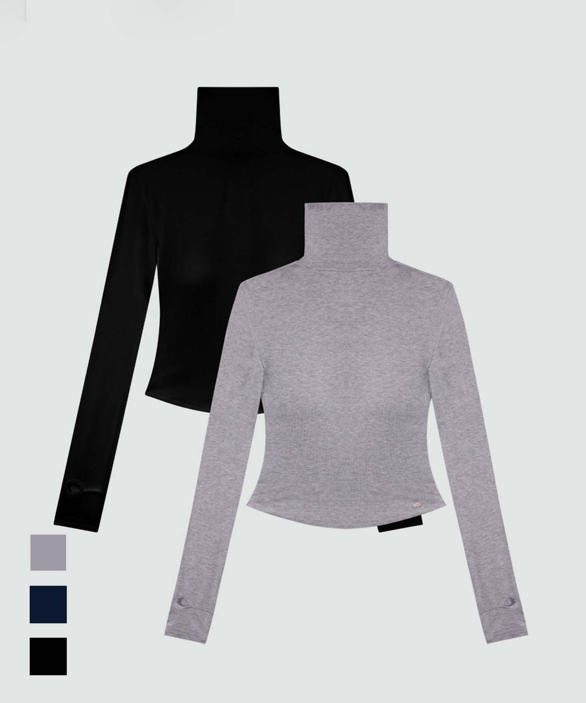도로시와(DOROSIWA) [2PACK] 풀샷몰드 베이직 풀넥 폴라 워머티 (캡고정)_3colors