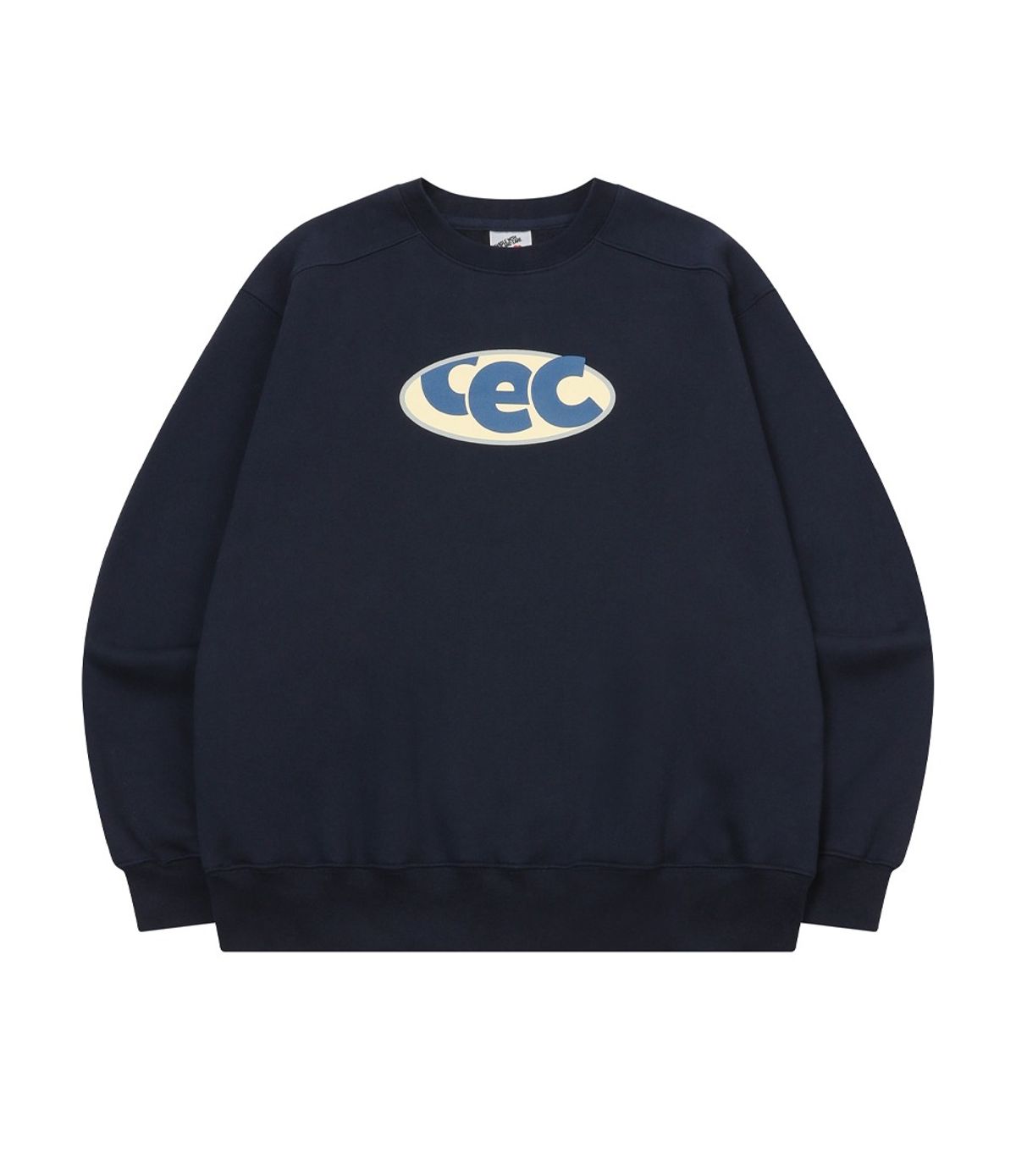 챈스챈스(CHANCECHANCE) CEC CIRCLE LOGO SWEATSHIRT(NAVY/기모)