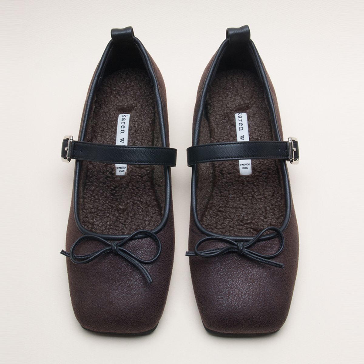 카렌화이트(KAREN WHITE) Warm Mary-jane kw2956 1.5cm 플랫