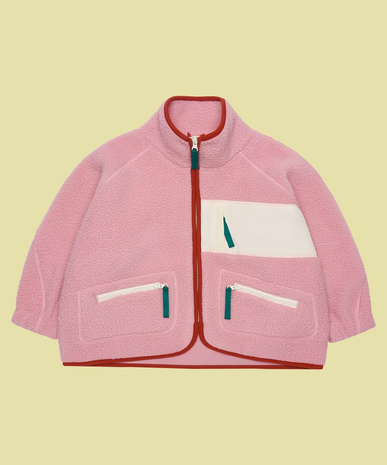 FRISE SHERPA FLEECE JACKET, candypink
