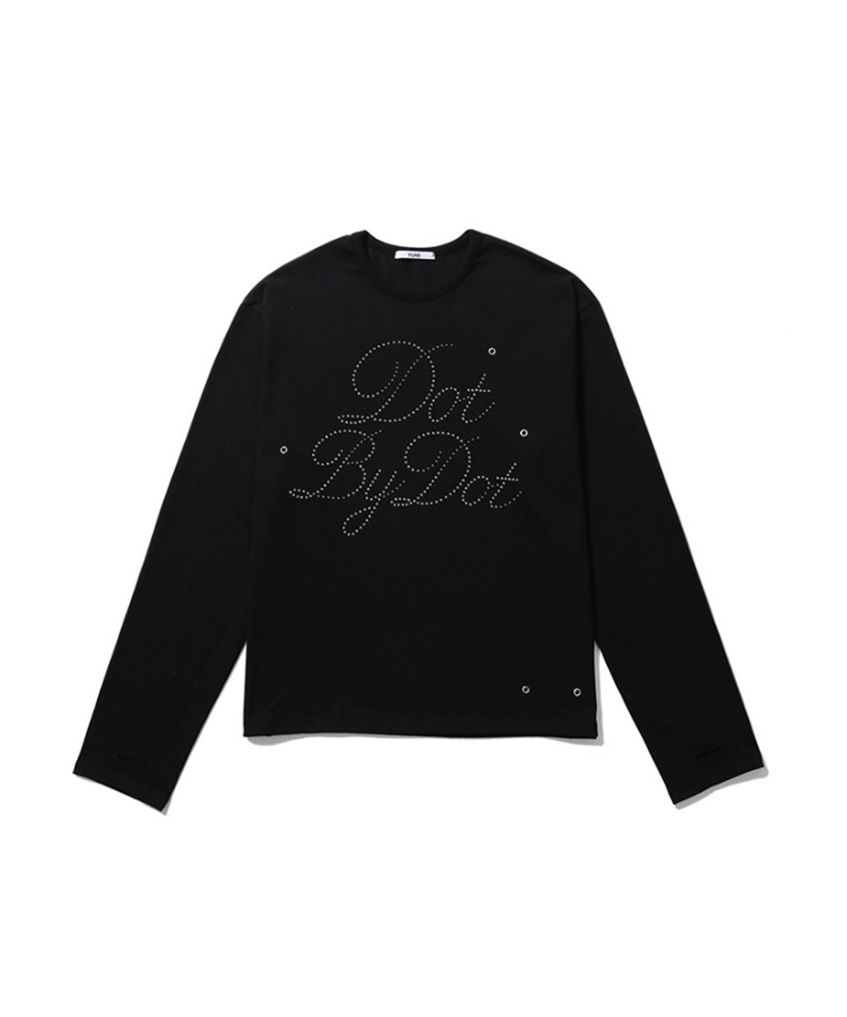 유네(YUNE) Dot Thumb Long Sleeve_[Black]