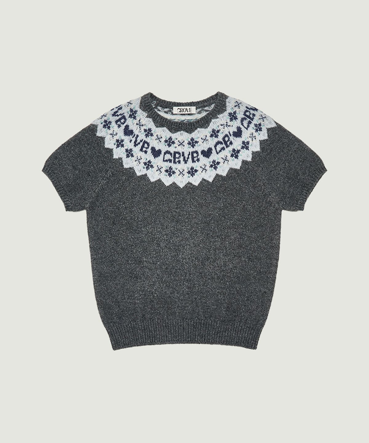 그로브(GROVE) BONA NORDIC H/S KNIT (GRAY)