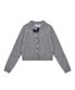 NEB metal shine two tone cardigan (gray)
