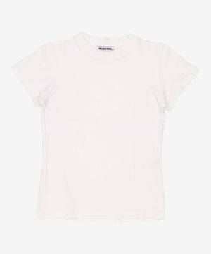 소프트 레이온 슬림핏 티셔츠 [화이트]