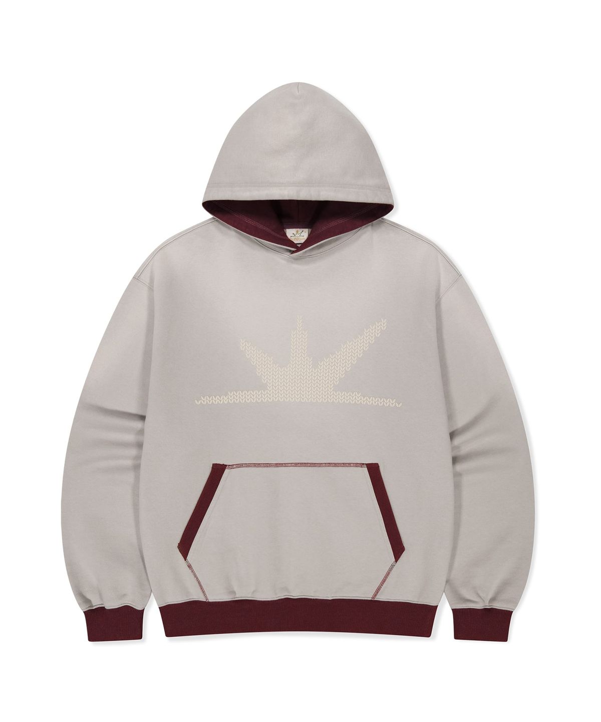 썬러브투어(SUNLOVETOUR) [HOME ALONe] Knit Effect Daybreak Hoodie Grey
