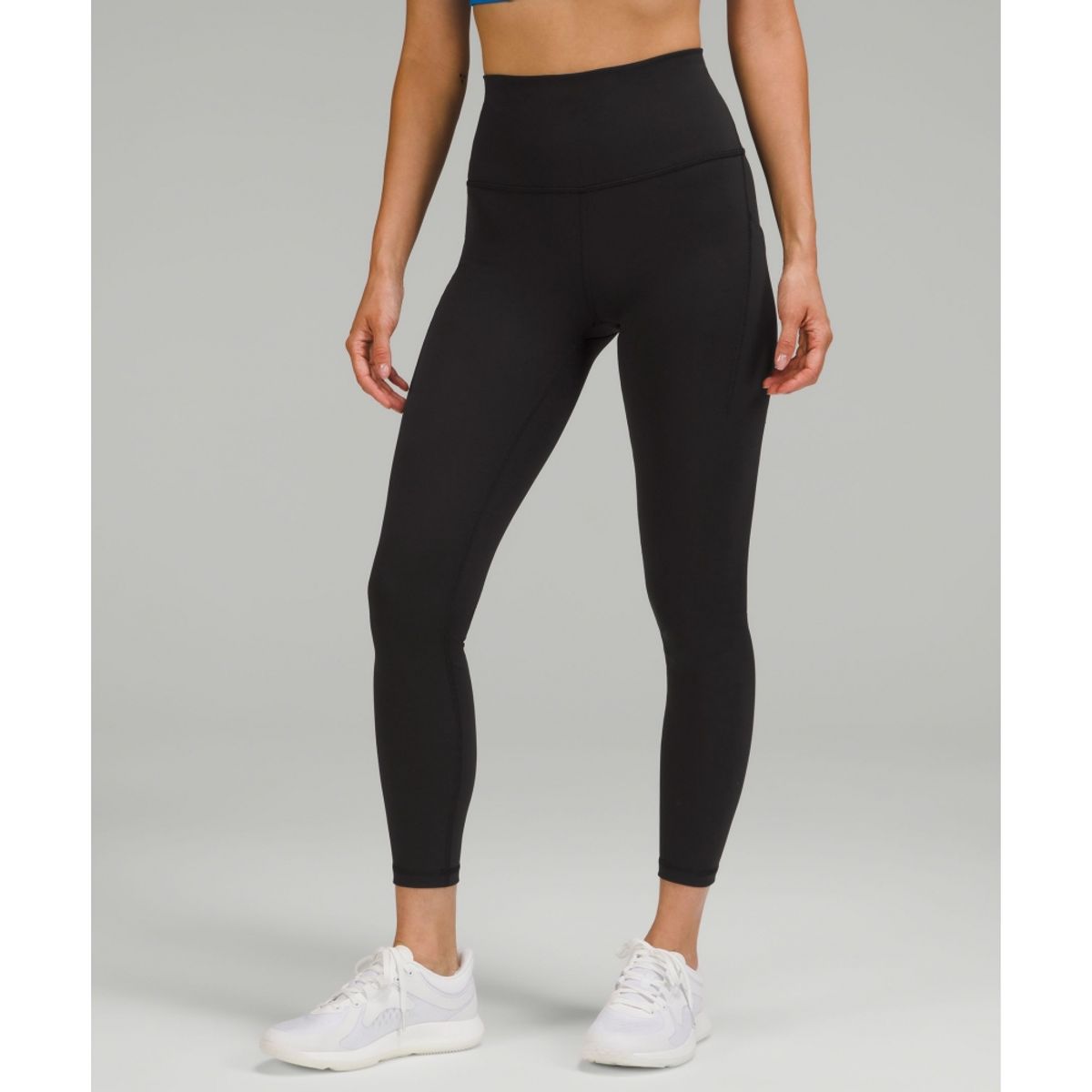 룰루레몬(LULULEMON) 원더 트레인 하이라이즈 타이츠 위드 포켓 24inch *아시아 핏  BLK
