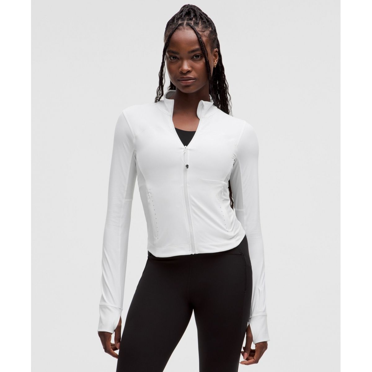 룰루레몬(LULULEMON) 라이트웨이트 UV 프로텍션 러닝 재킷  WHT