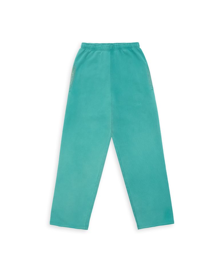 tuewid classic embroidery set up pants in turquoise