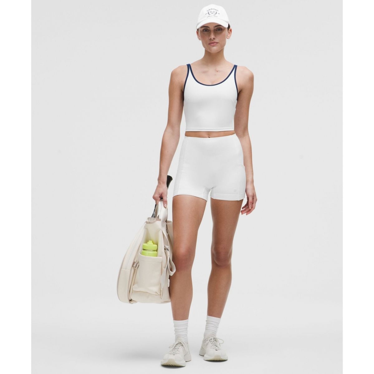 룰루레몬(LULULEMON) 하이라이즈 테니스 레이어링 쇼츠 3.5inch  WHT