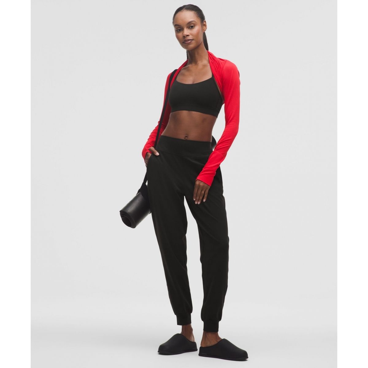 룰루레몬(LULULEMON) Align™ 하이라이즈 조거 레귤러 *업데이트 핏  BLK