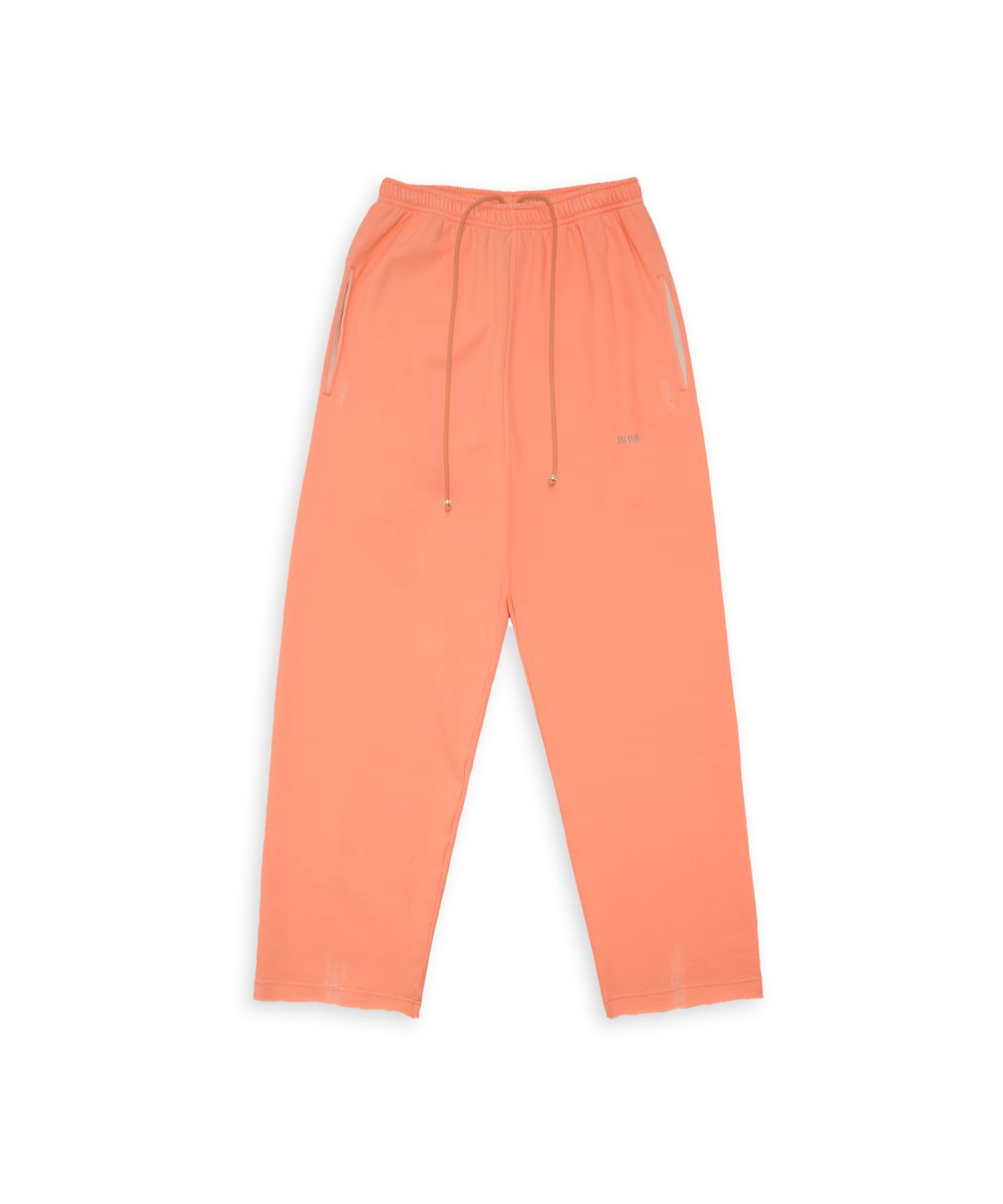 투위드(TUEWID) Tuewid classic embroidery raw edge fit pants in soda