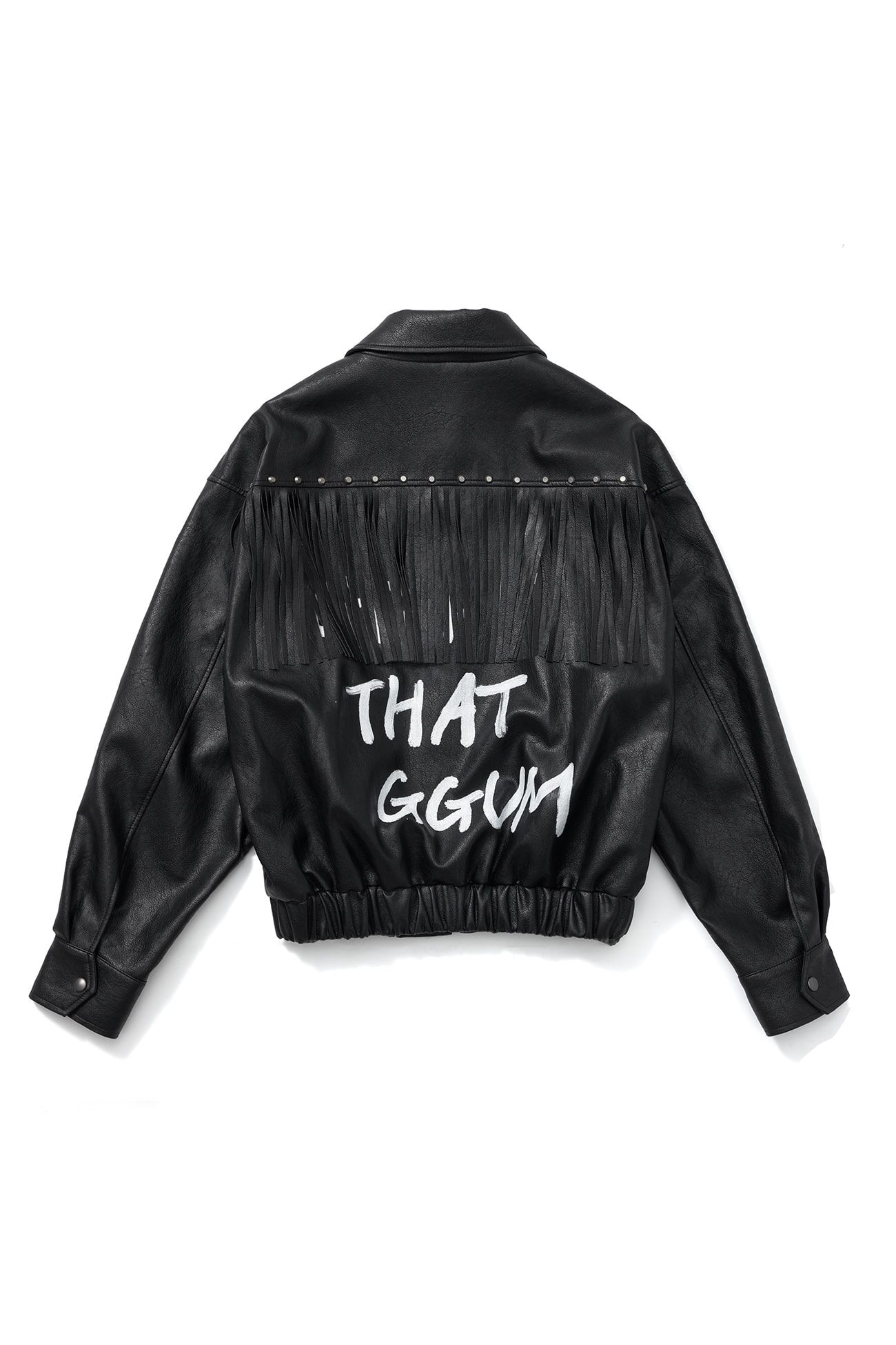 MUSINSA公式 | DEINET [GGUM x DEINET] FRINGE JACKET IN BLACK