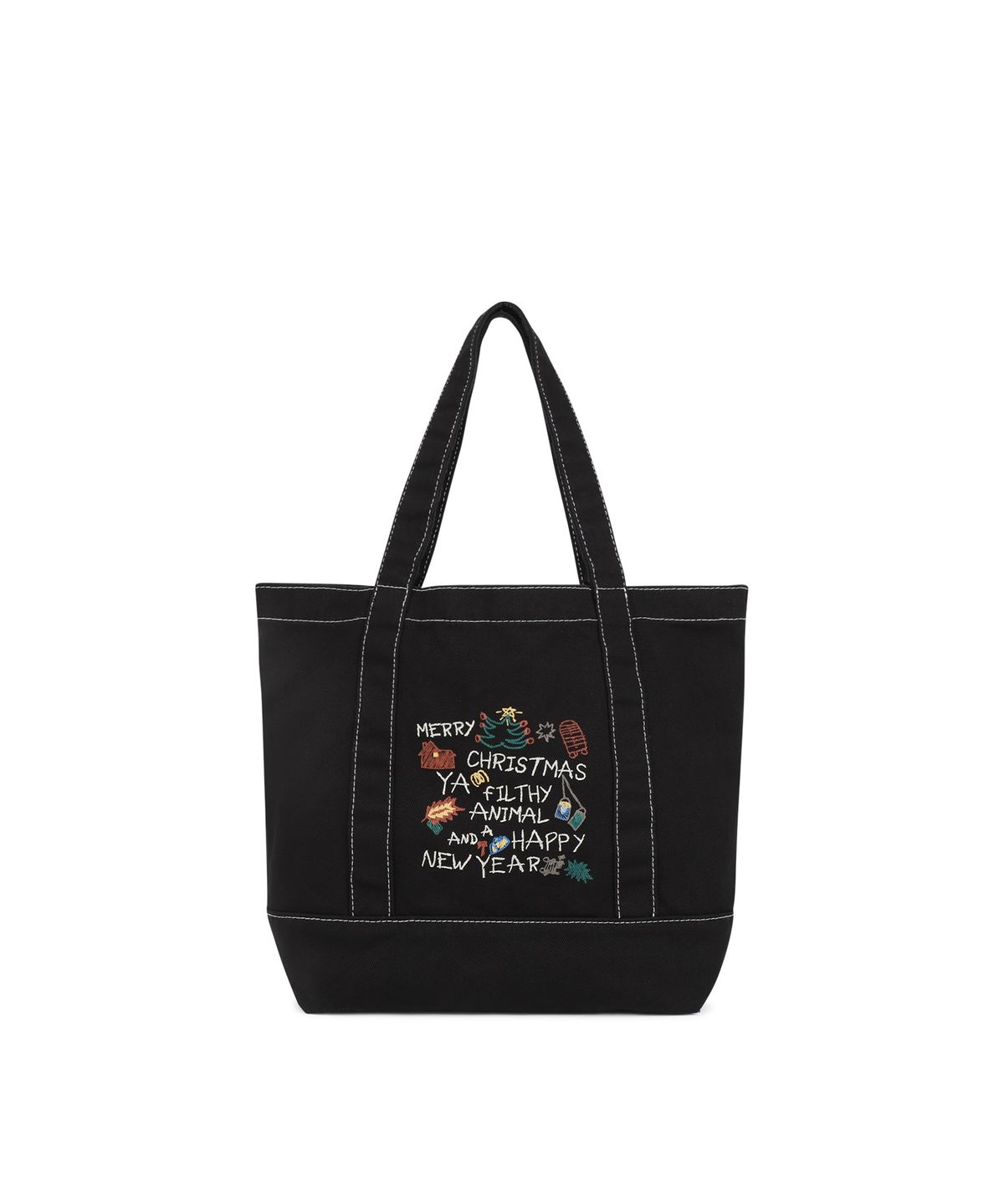 썬러브투어(SUNLOVETOUR) [HOME ALONe] Doodle Tote Black