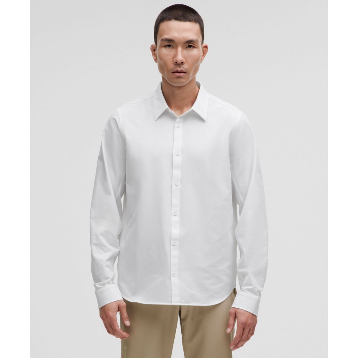 룰루레몬(LULULEMON) 뉴 벤처 롱슬리브 셔츠 *업데이티드 클래식 핏  WHT