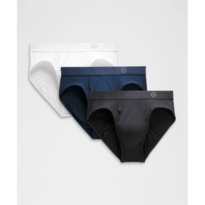 올웨이즈 인 모션 브리프 위드 플라이 *3팩  BLK TRNV WHT