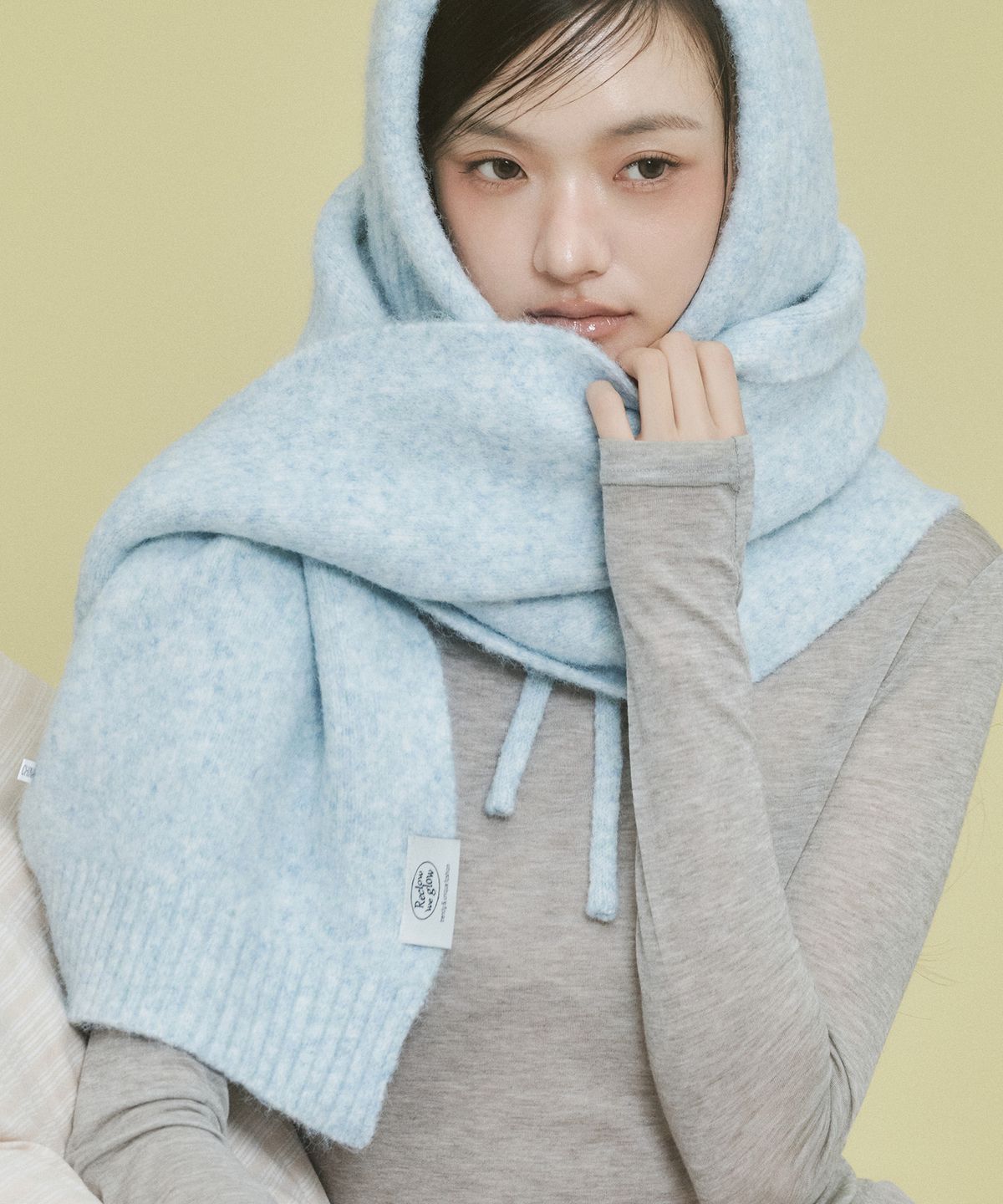 리끌로우(RECLOW) RC PUDDING 머플러 SKY BLUE