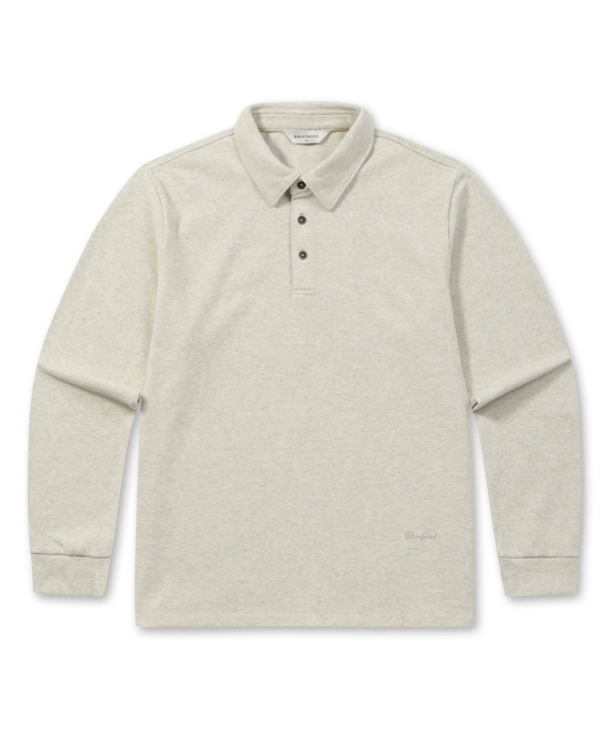 브렌우드(BRENTWOOD) 기모 솔리드 폴로넥 티셔츠 BRTAW25411IVX