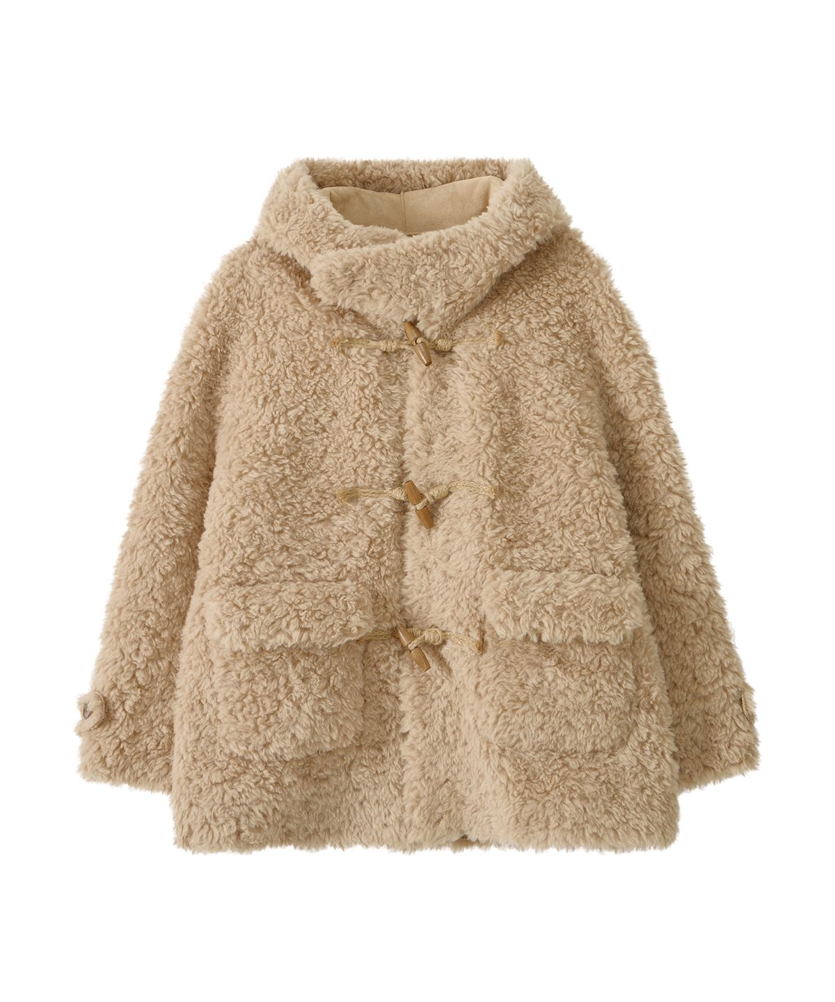 판도라핏(PANDORAFIT) Hoody Fleece Coat (beige)
