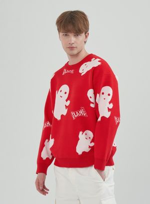 고스트 그래픽 니트