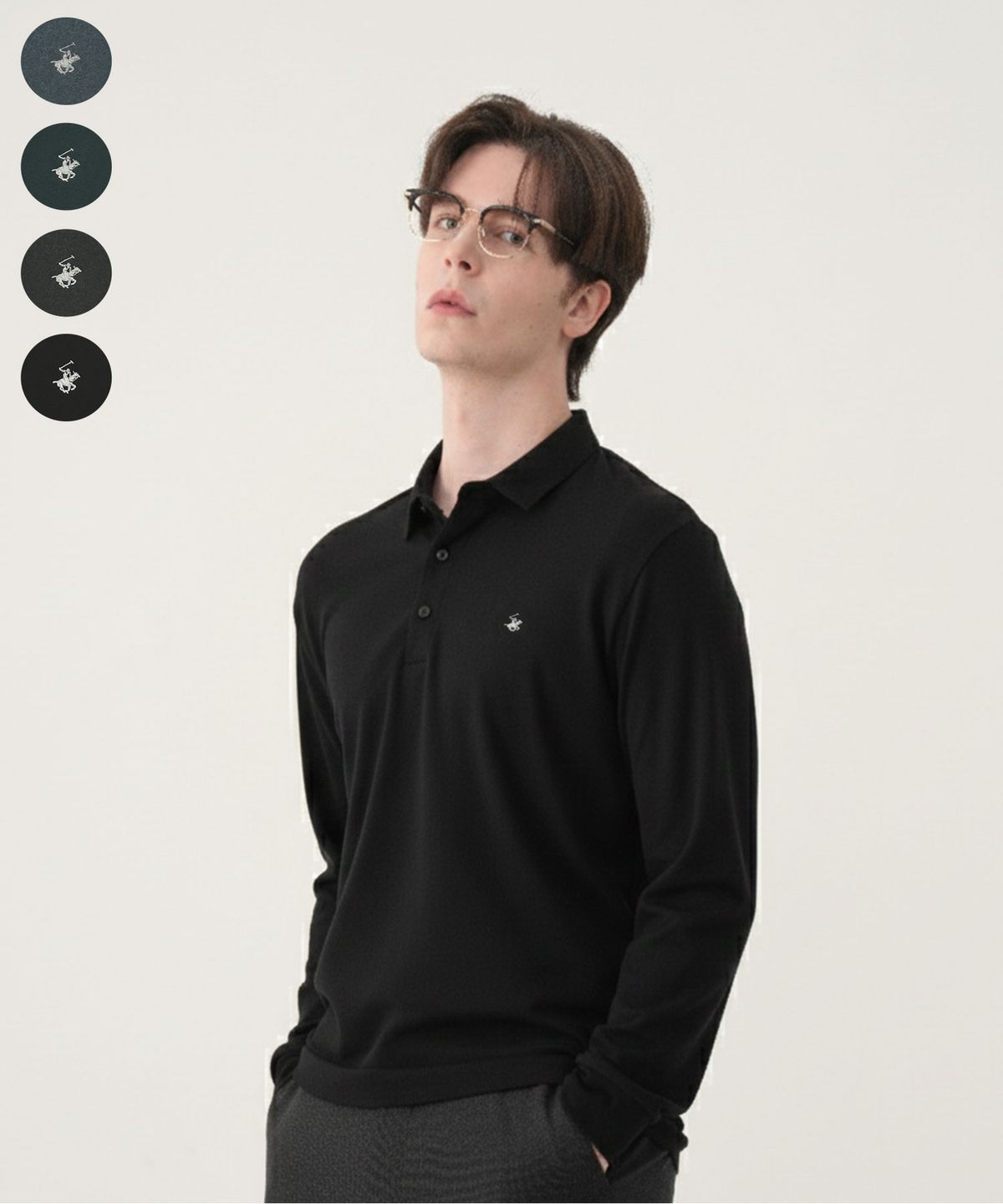 비버리힐스 폴로클럽(BHPOLOCLUB) 남성 텐션 클래식 카라티 4Color TS360