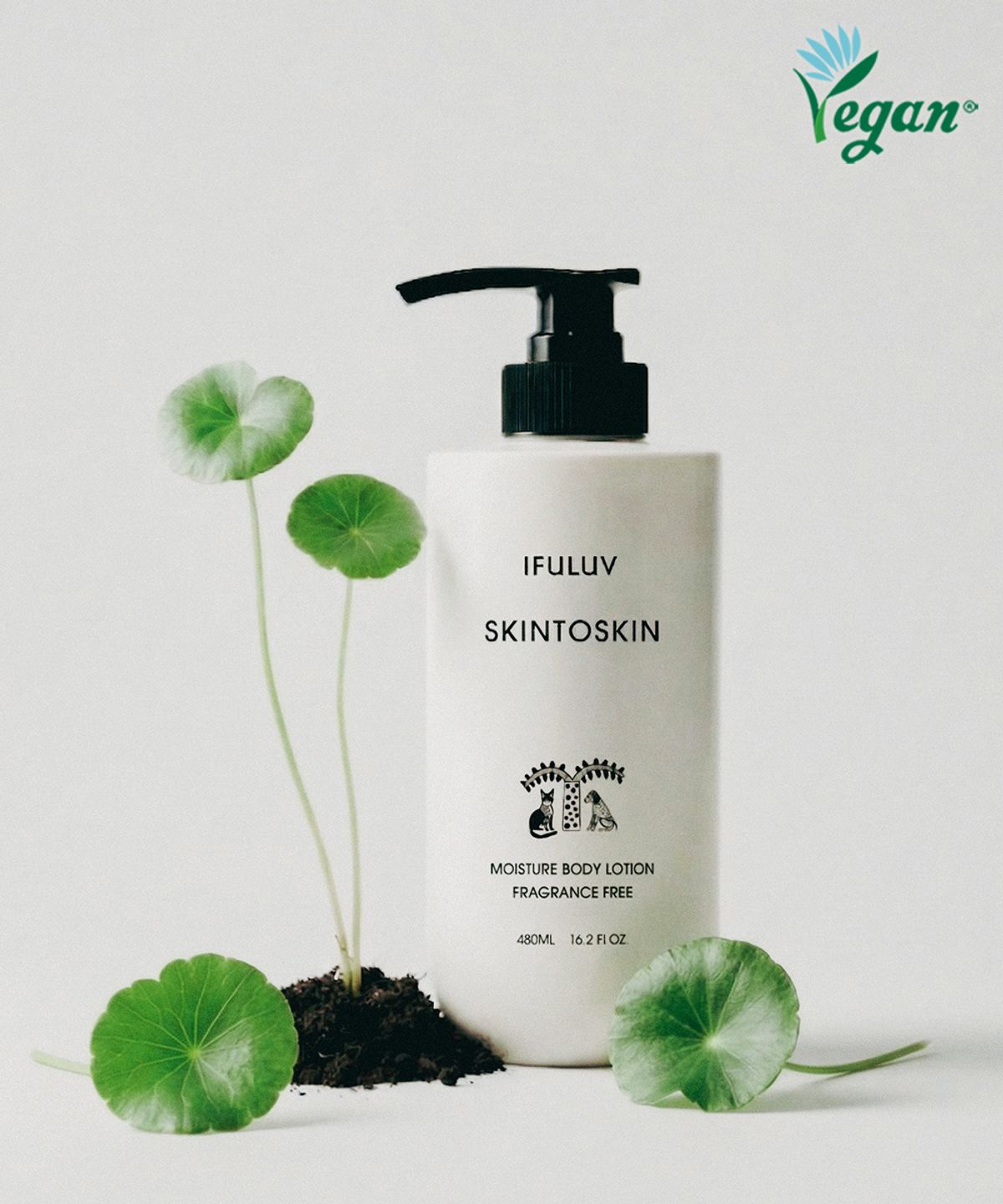 이퓨럽(IFULUV) 스킨투스킨 모이스쳐 저자극 무향 보습 바디로션 480ml