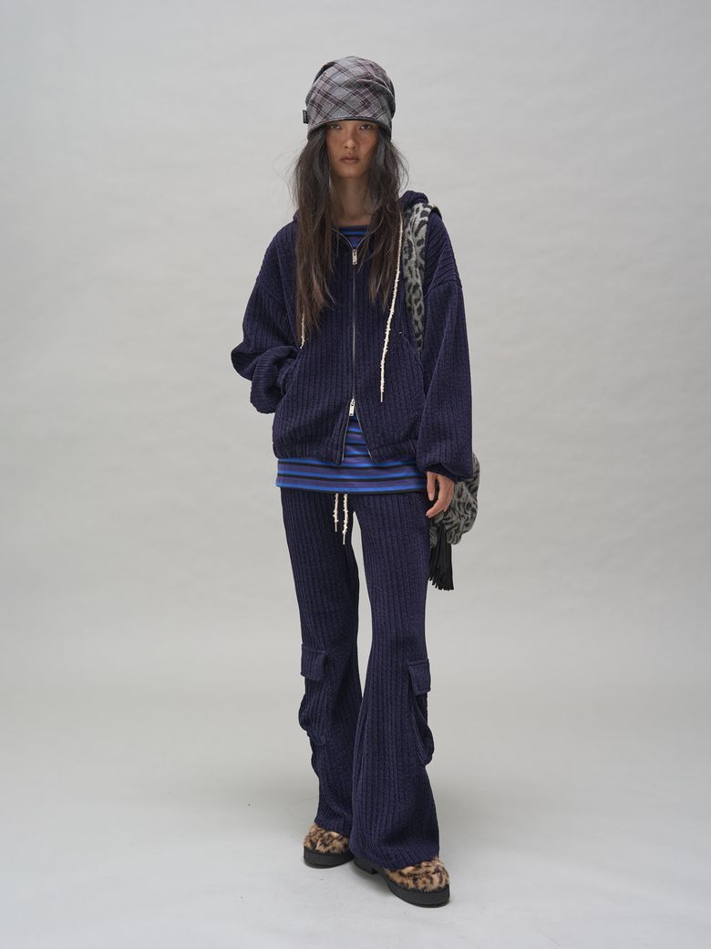 BRYNN CORDUROY BOOTSCUT PANTS_NAVY