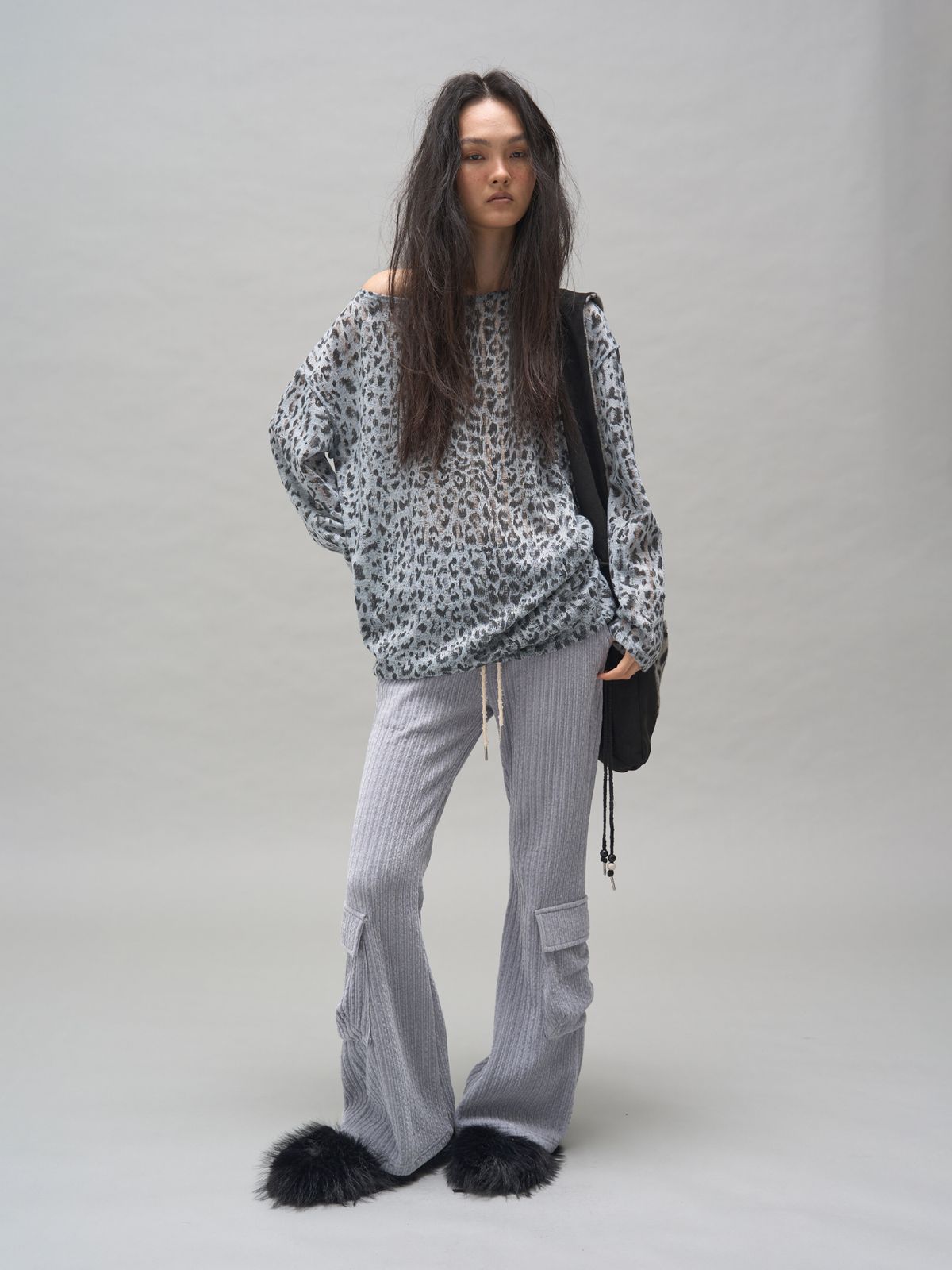 솜속(SOMSOC) BRYNN CORDUROY BOOTSCUT PANTS_GREY