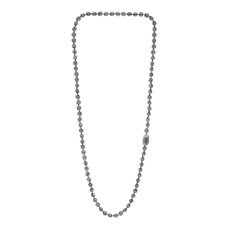 Oldschool Flower Ball Necklace
