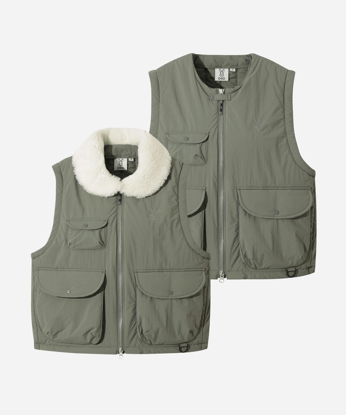 디오디(DOD) 여성) 에어로겔 패딩 베스트(L.CHARCOAL GREY)