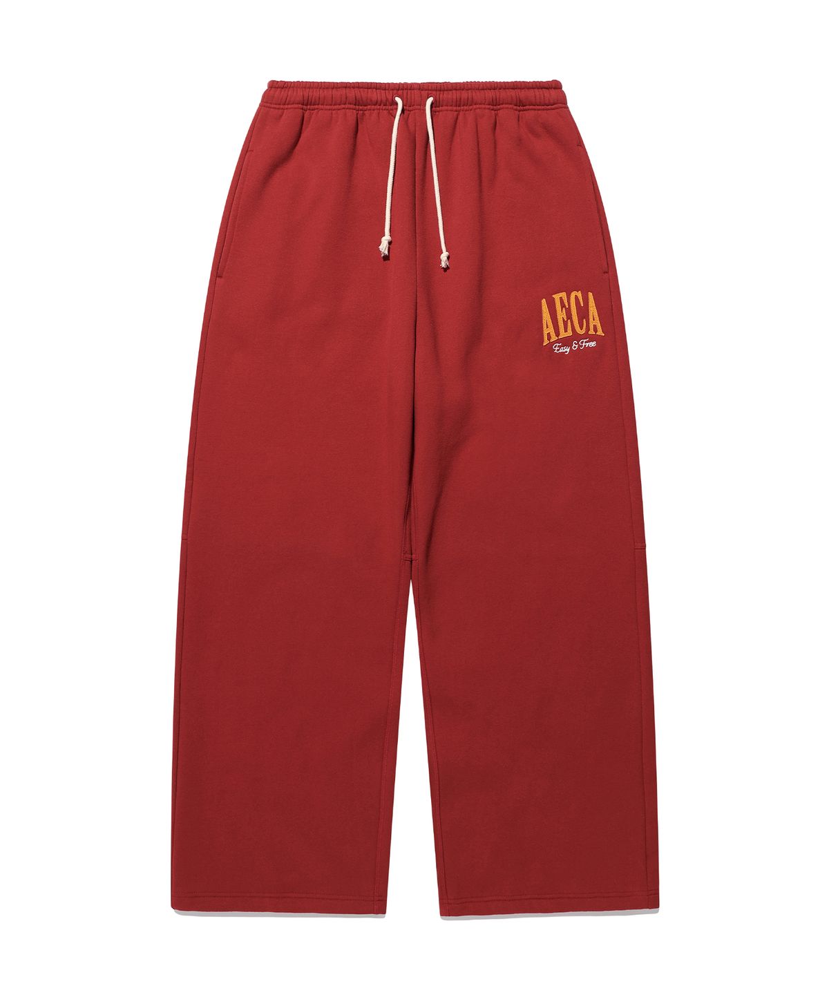 에이카화이트(AECA) AECA ARCH FELT BRUSHED SWEAT PANTS-BURGUNDY