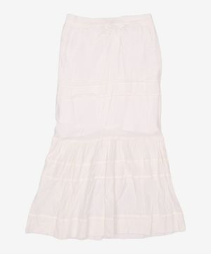 Tiered Skirt in White (WS0527MG11) M