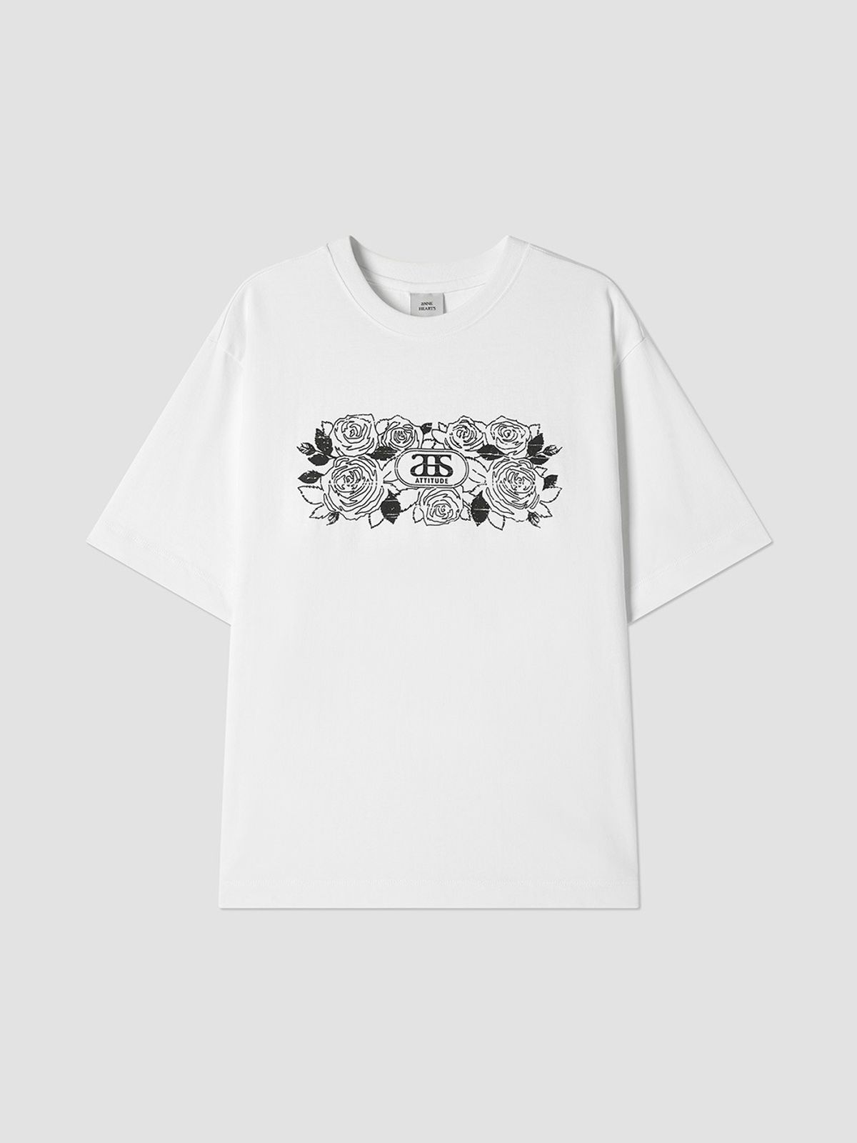 앤하츠(ANNEHEARTS) Rosevine Path Graphic T Ivory