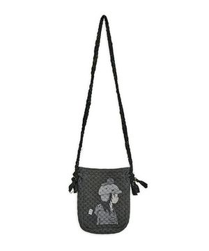 HUGYOURSKIN X JUBA 프린트 미니백 (차콜)