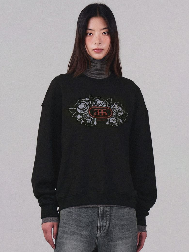Blooming Sweatshirt Black