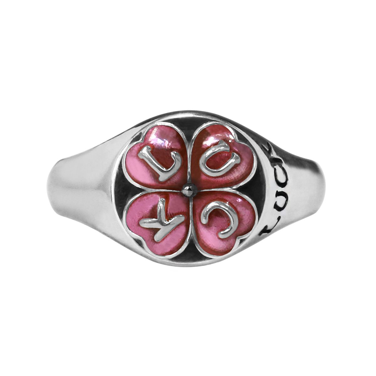 어나니머스아티즌(ANONYMOUS ARTISAN) Clover Luck Ring - Pink