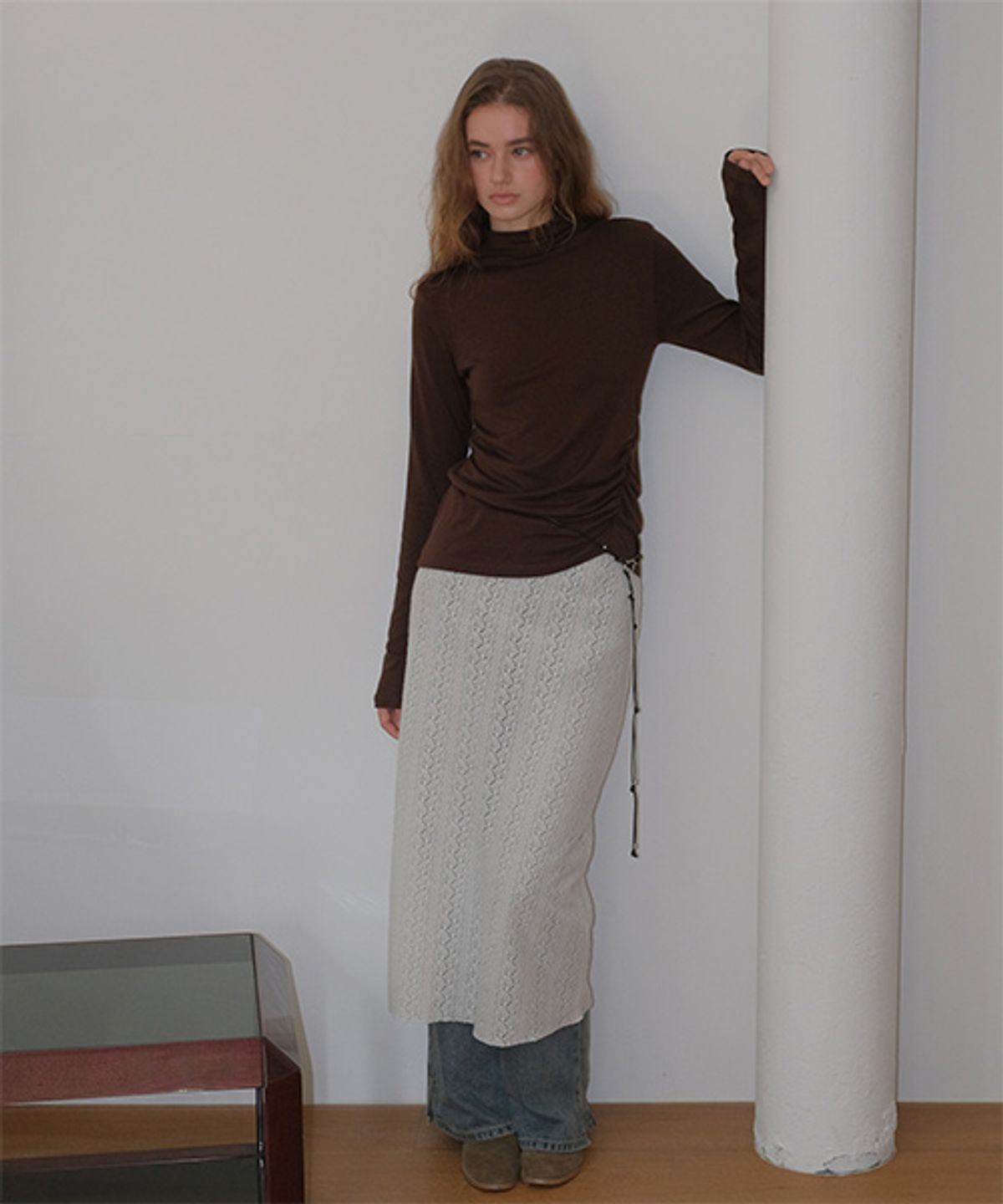 디애니(THE ANY) Snug Layerd Skirt