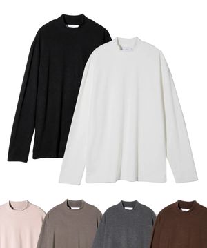 올데이 모크넥 니트 티셔츠 (6Color)