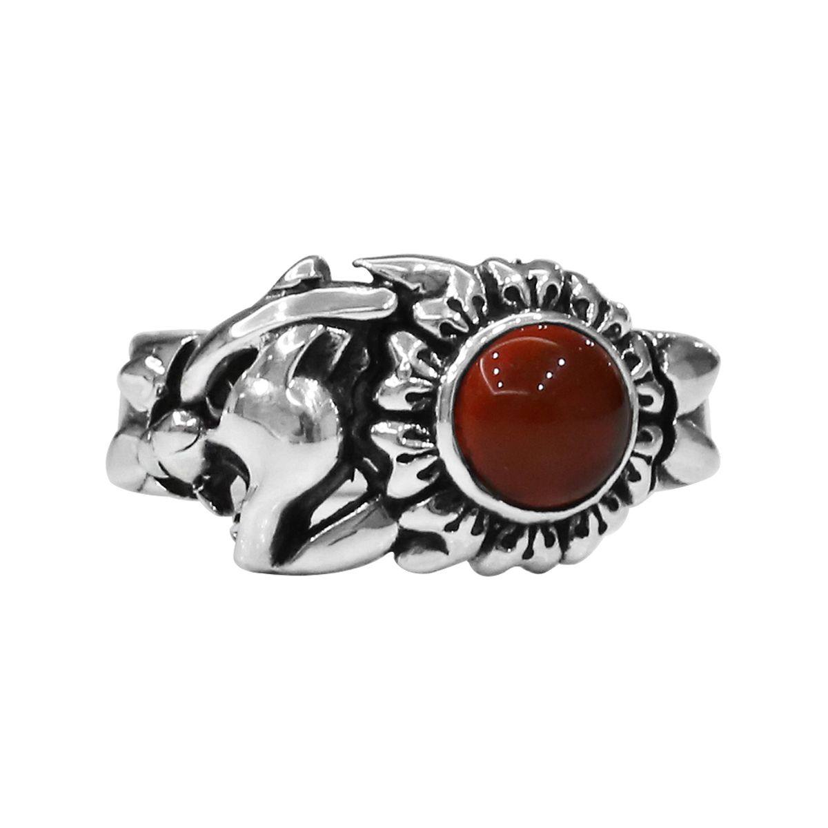 어나니머스아티즌(ANONYMOUS ARTISAN) Panther Flower Ring - Carnelian