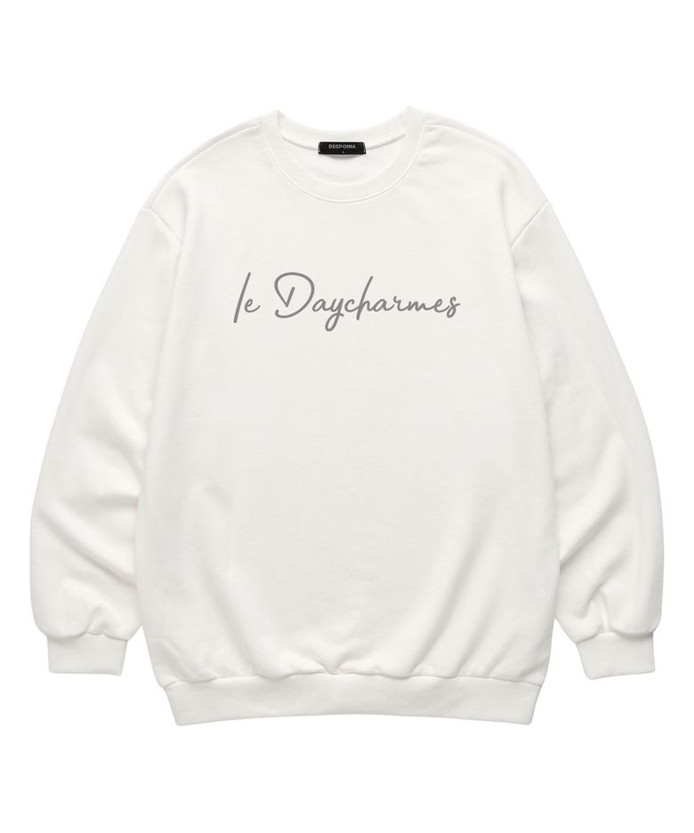 Daycharmes Logo 맨투맨 (JCLTS012) 화이트