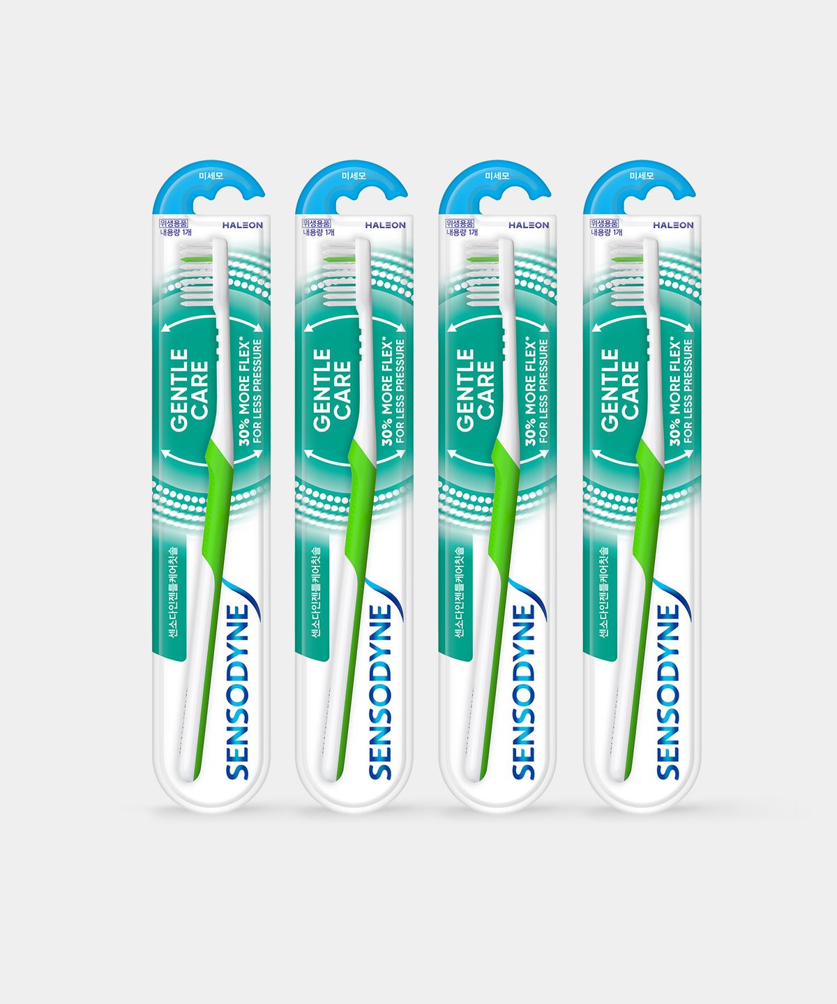 센소다인(SENSODYNE) 센소다인 부드러운 미세모 젠틀 칫솔 1입 x4개